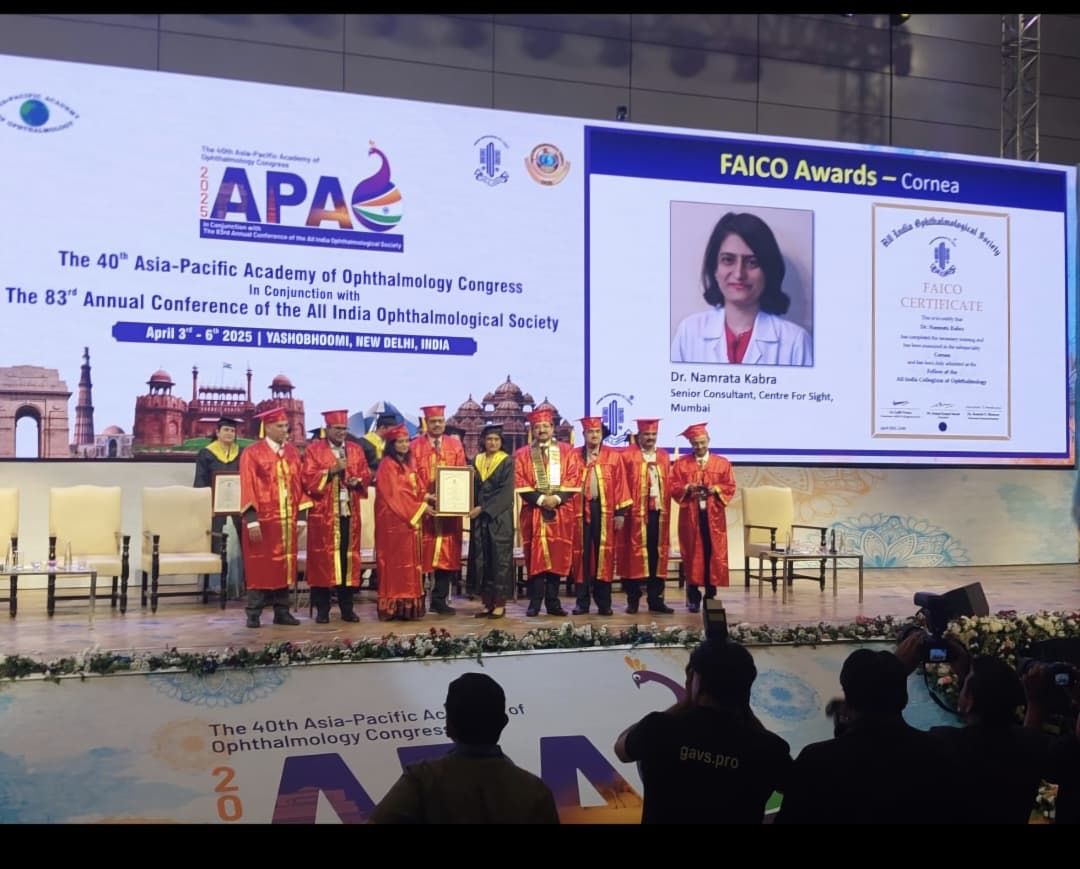 FAICO Cornea Award — APAO AIOS 2025 New Delhi