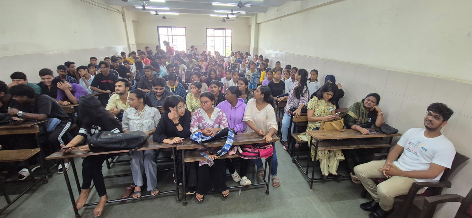 Eye donation awareness session — reaching hundreds of students